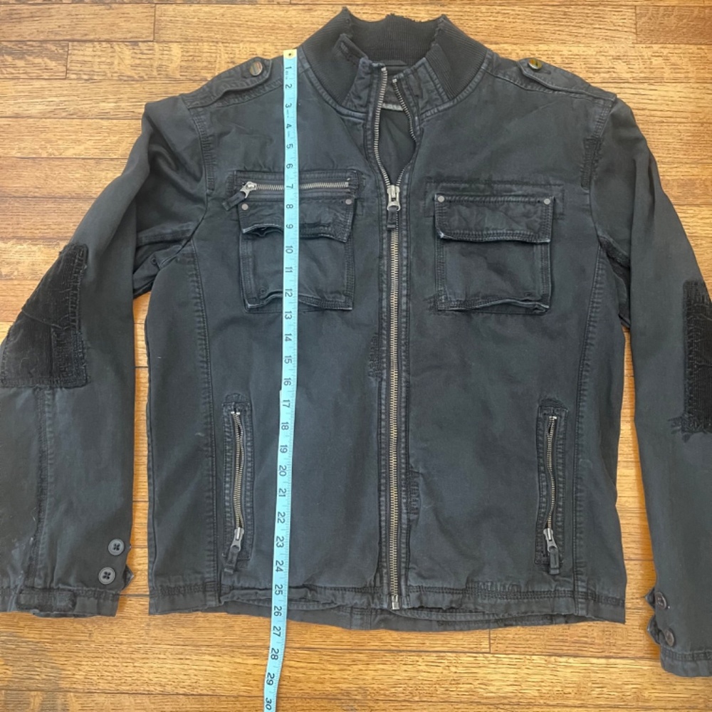 Vintage Triple Five Soul Punk Moto Military Epaulette 90's Jacket - Picture 4 of 14